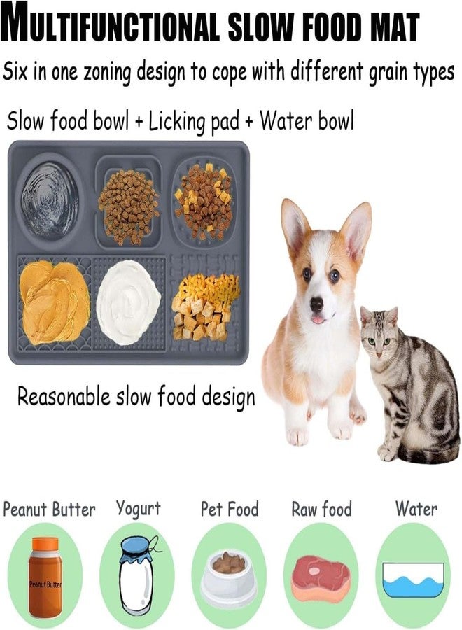 Docrok New Lick Mat for Dogs & Cats, Slow Feeder Licking Pad with Suction Cups for Food and Water, Silicon Feeding Mat Perfect for Anxiety Relief Suitable for Butter Food Yogurt Peanut - Image 4